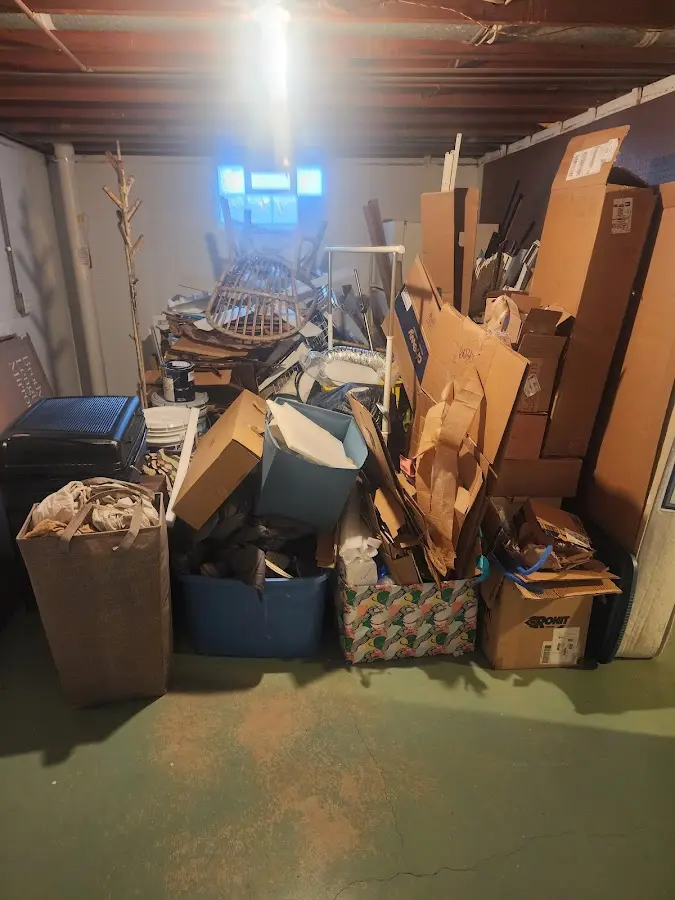 Roll-off dumpster container at job site for Construction Dumpster Rental in Barberton